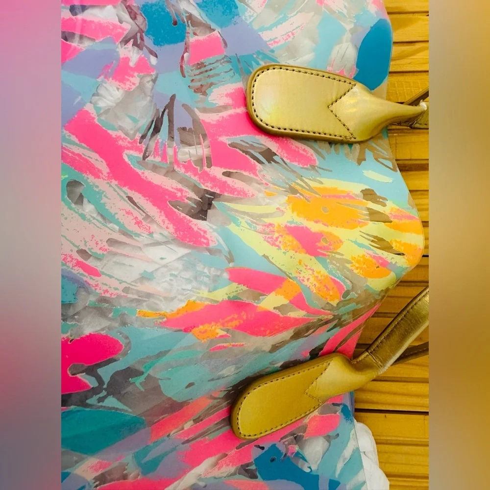 LILY PULITZER Multicolor Plastic Tote Bag - Picture 7 of 13